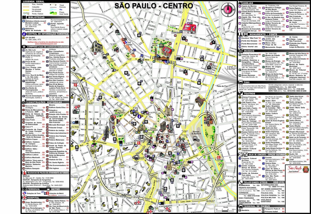 Peta kota São Paulo