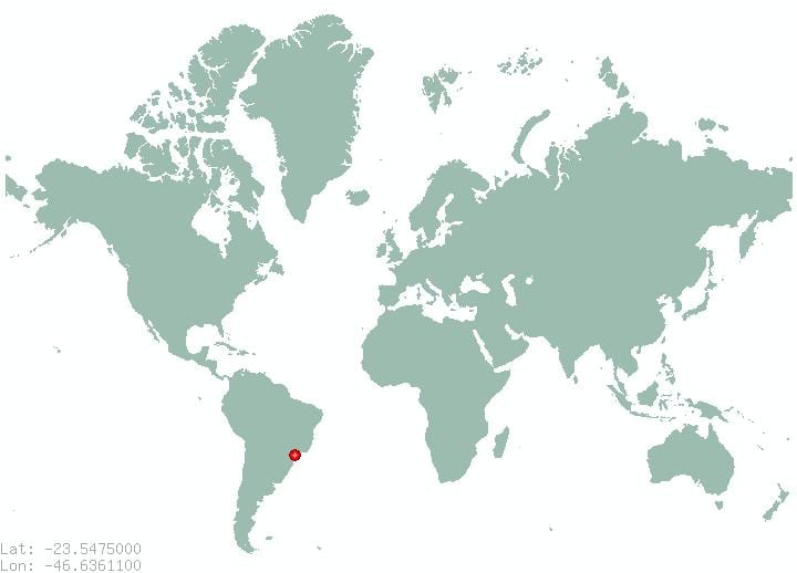 Sao Paulo brasil peta dunia
